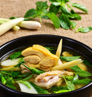 Lẩu gà lá é 1 người
