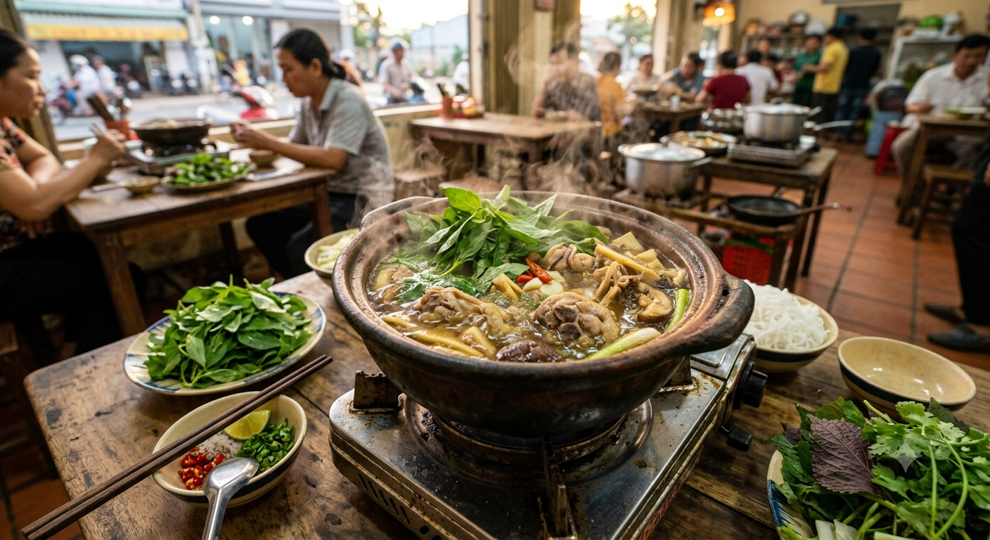 Điều gì làm nên một nồi lẩu gà lá é Bảo Lộc chuẩn vị?